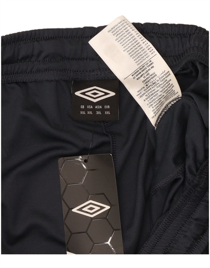 UMBRO Herren-Sportshorts 2XL Marineblaues geometrisches Polyester