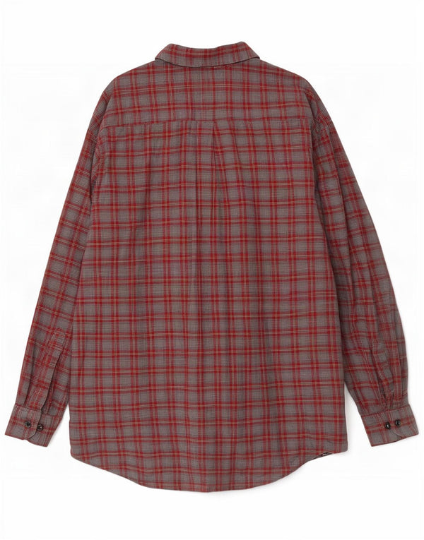 Einhorn Herren Flanellhemd 2XL Grau kariert