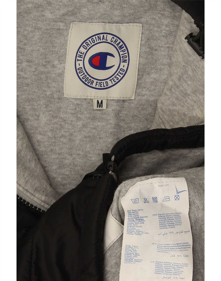 Champion Herren-Jacke mit Kapuze, gepolstert, UK 38, mittelschwarz, Polyamid