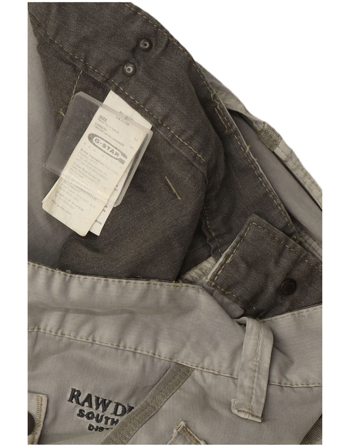 G-Star Herren Bootcut Cargohose W34 L34 Graue Baumwolle
