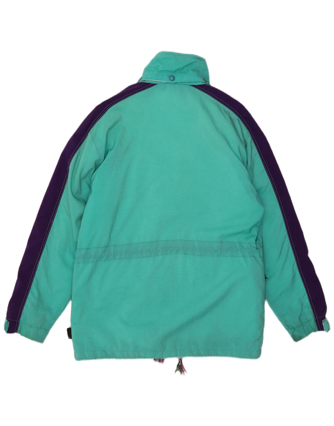 Great Escapes Herren-Skijacke mit Kapuze, IT 48, Mittelgrün, Farbblock