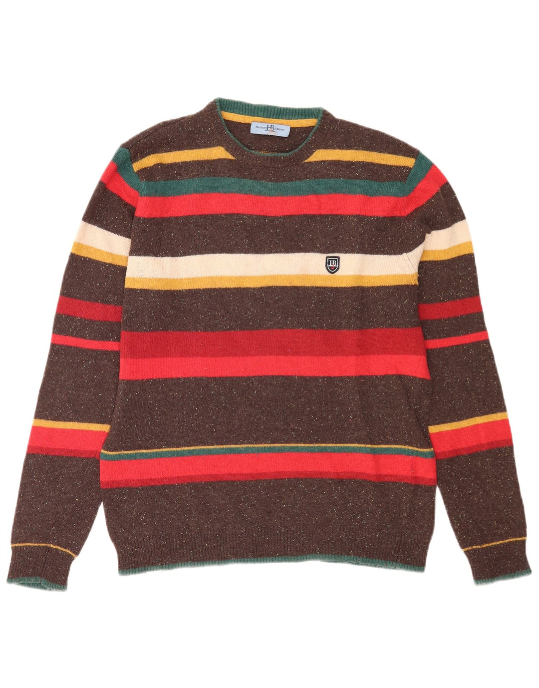 Harmont & Blaine Herren-Pullover mit Rundhalsausschnitt, XL, mehrfarbig gestreift