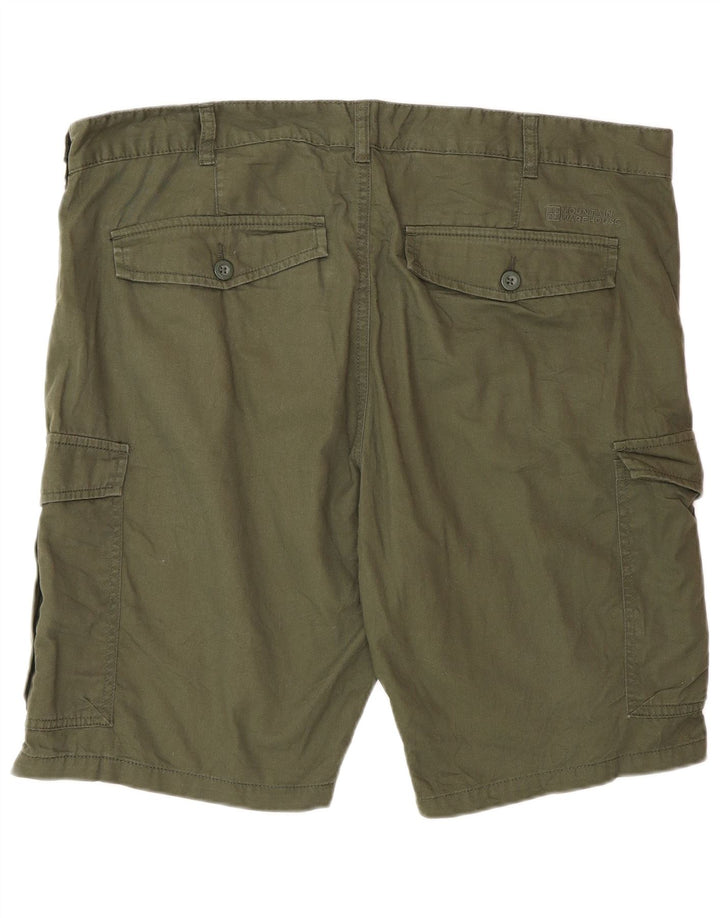 Mountain Warehouse Herren-Cargoshorts W40 XL, grüne Baumwolle