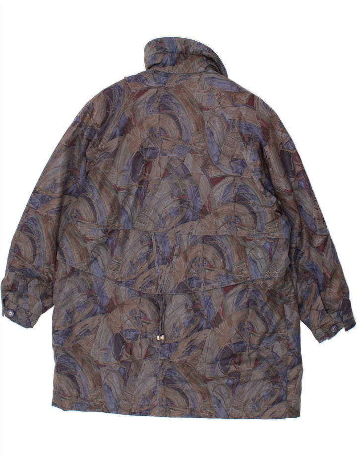 VINTAGE Womens Abstract Pattern Overcoat UK 20 2XL Multicoloured Vintage Vintage and Second-Hand Vintage from Messina Hembry 