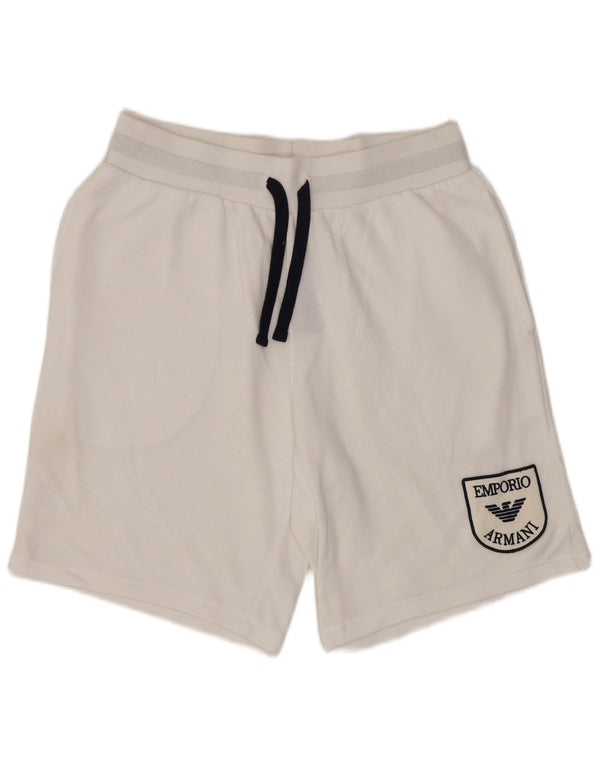 EMPORIO ARMANI Herren Sportshorts mittelweiße Baumwolle