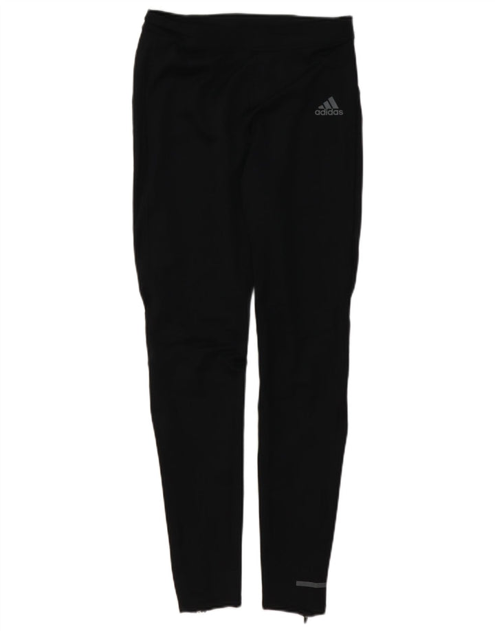 Adidas Damen Aeroready Leggings UK 12 Medium Schwarz Polyester