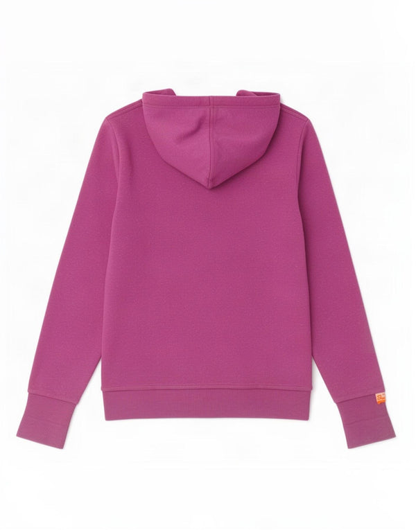 Superdry Womens Graphic Hoodie Jumper UK 10 Small Purple Cotton