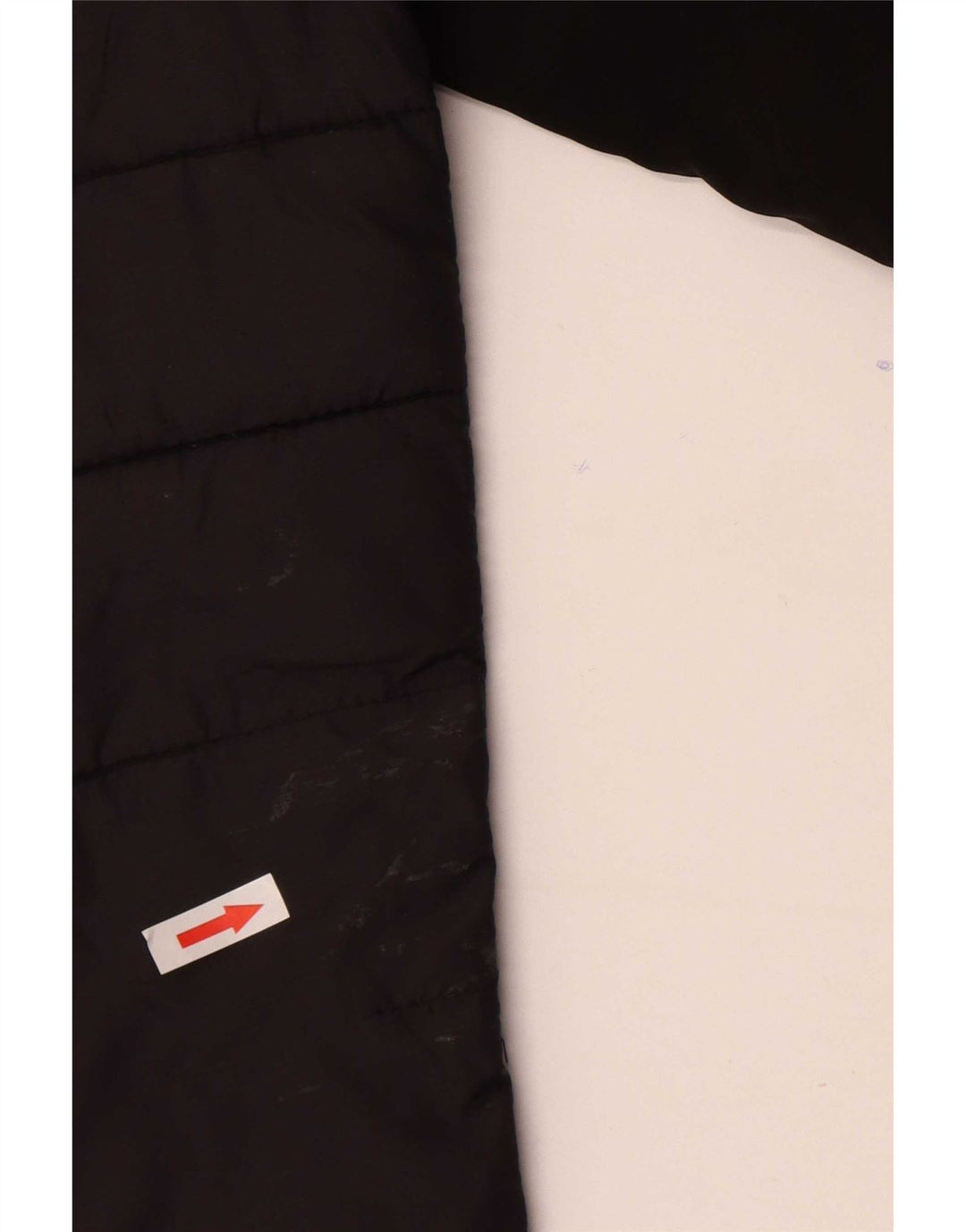 Ellesse Herren-Jacke mit Kapuze, gepolstert, Größe S, UK 36, aus schwarzem Nylon