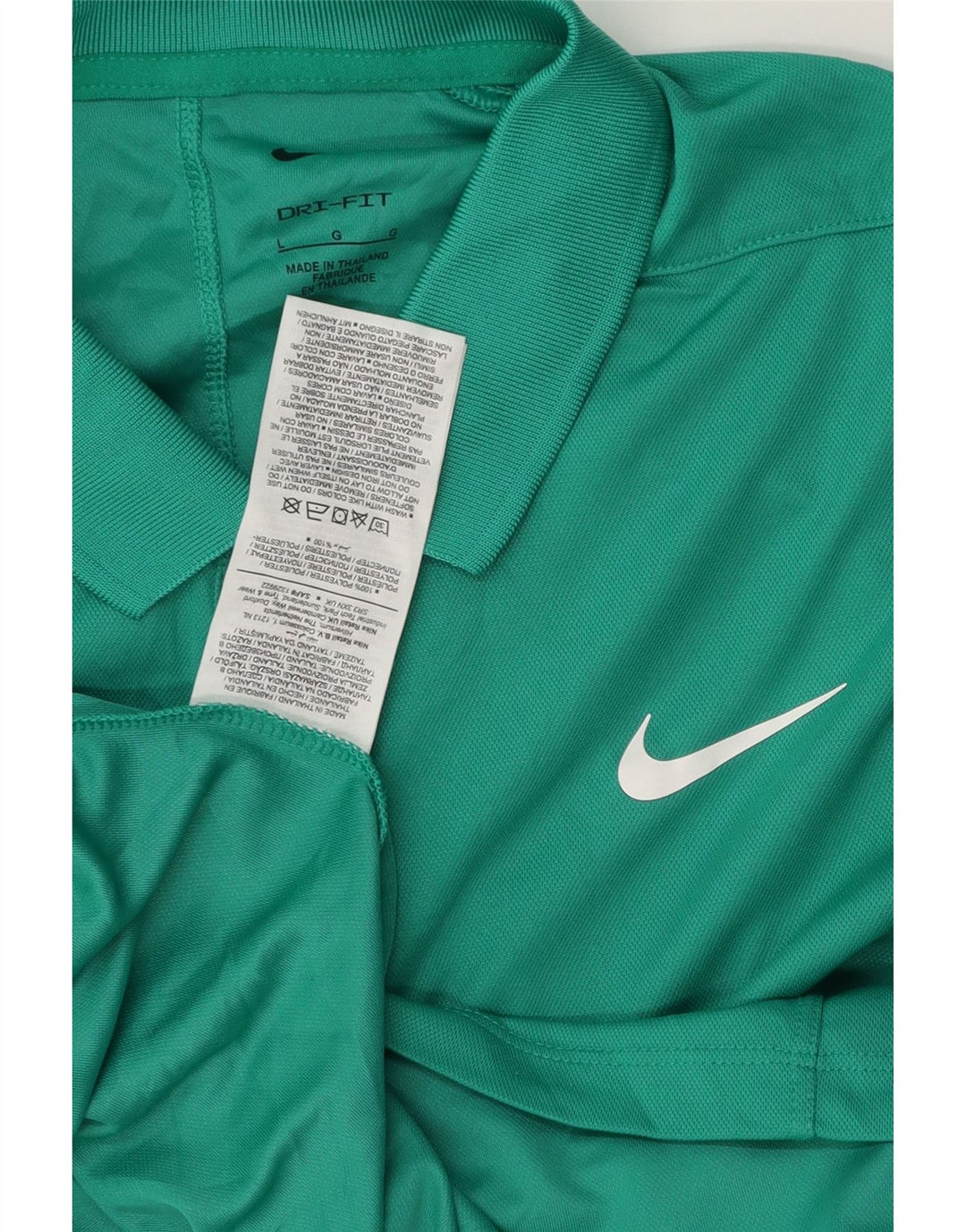NIKE Herren Dri Fit Poloshirt, groß, grün, Polyester