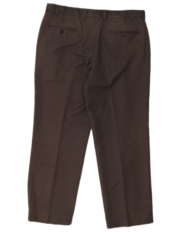 Gerade Herren-Chinohose von Marks & Spencer, W36, L29, Grau, Polyester