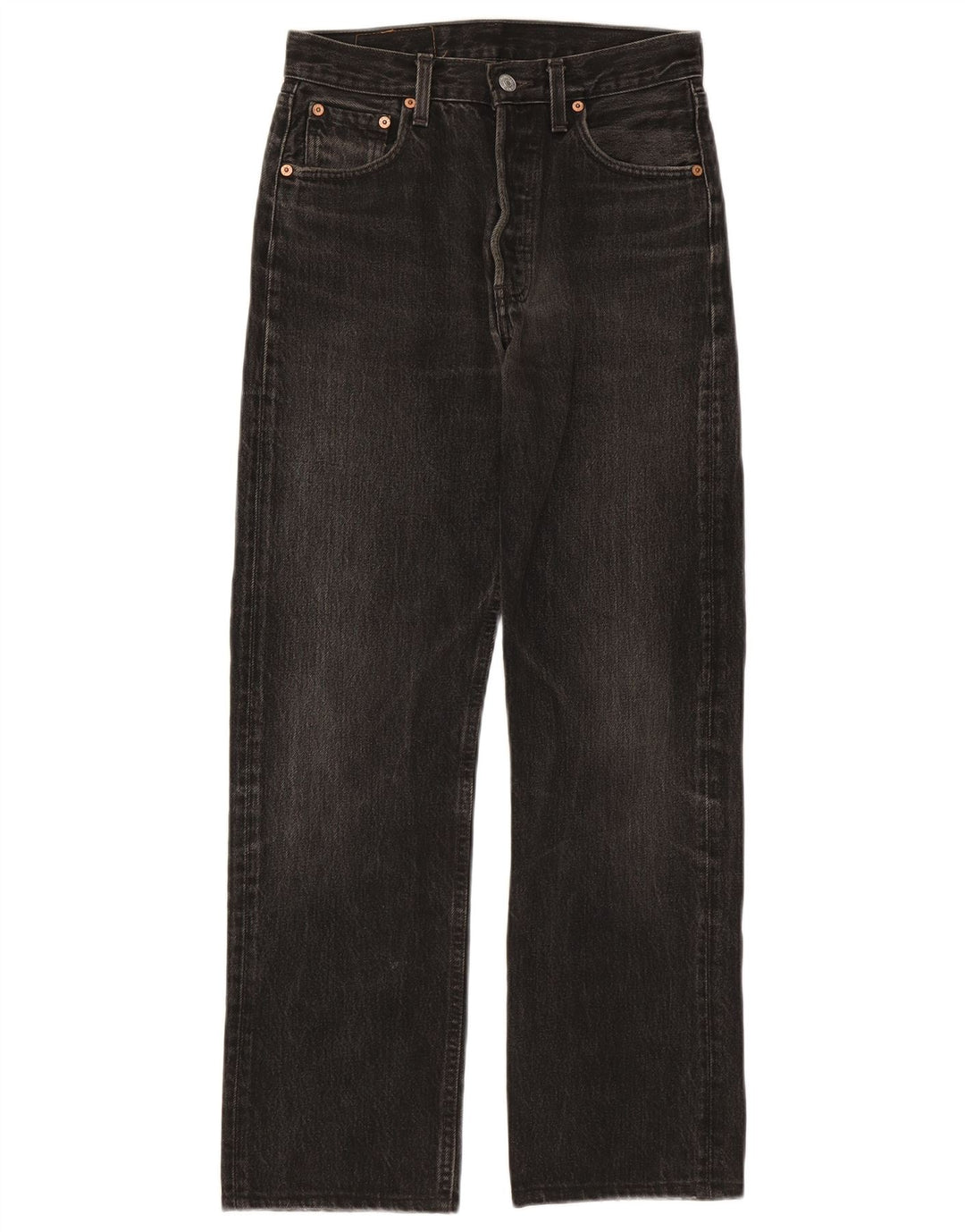 Levi's Damen Straight Jeans W28 L28 Schwarze Baumwolle