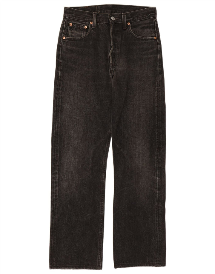 Levi's Damen Straight Jeans W28 L28 Schwarze Baumwolle