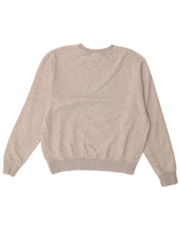 NIKE Herren-Sweatshirt-Pullover aus mittelgrauer Baumwolle