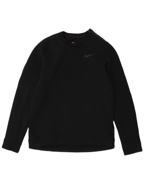 Nike Herren Therma-Fit Sweatshirt Pullover Large Schwarz Polyester
