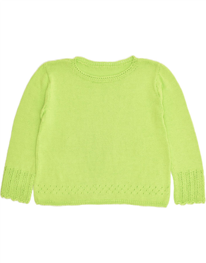 VINTAGE Womens Crew Neck Jumper Sweater UK 14 Large Green | Vintage Vintage | Thrift | Second-Hand Vintage | Used Clothing | Messina Hembry 