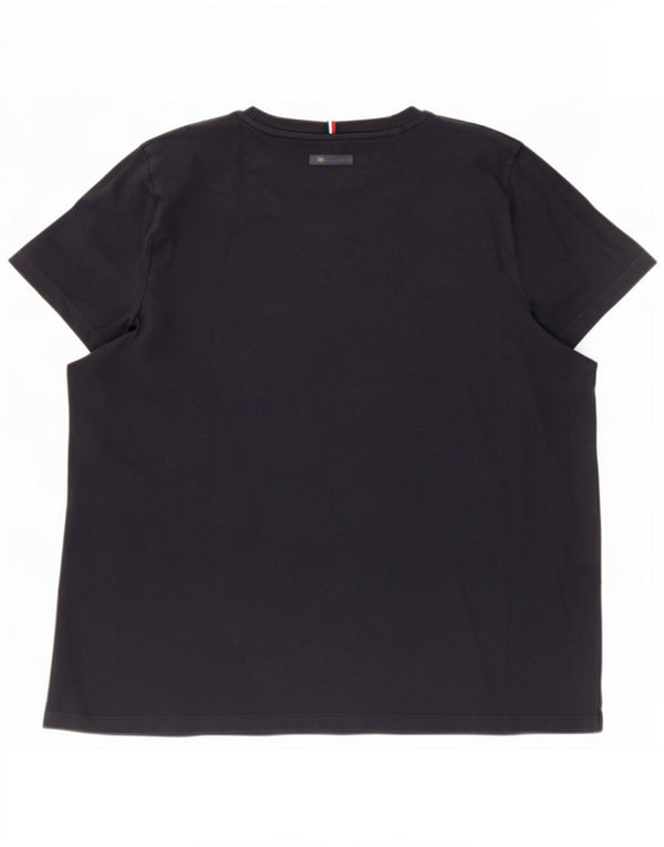 Tommy Hilfiger Damen-T-Shirt mit Grafik, UK 22 3XL, Marineblau, Baumwolle
