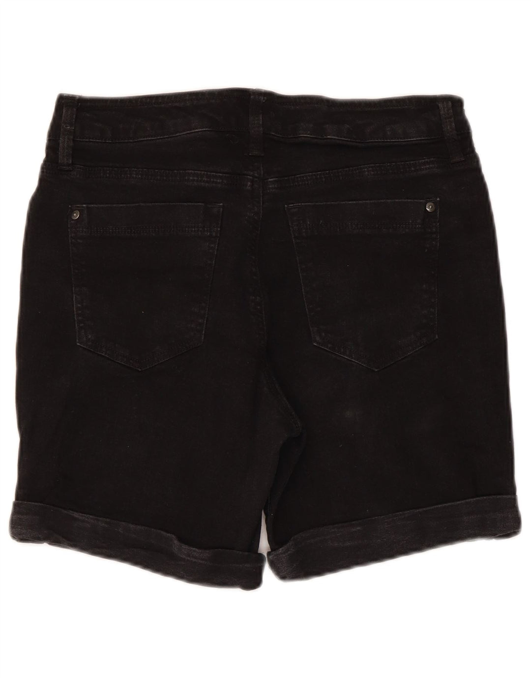 Dkny Damen Jeansshorts US 12 Large W30 Schwarze Baumwolle