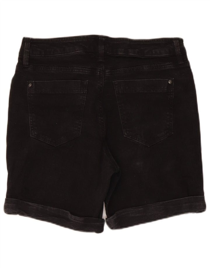 Dkny Damen Jeansshorts US 12 Large W30 Schwarze Baumwolle