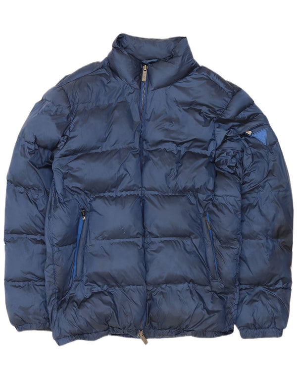 Guess Wattierte Herrenjacke UK 38 Medium Navy Blue Polyamid