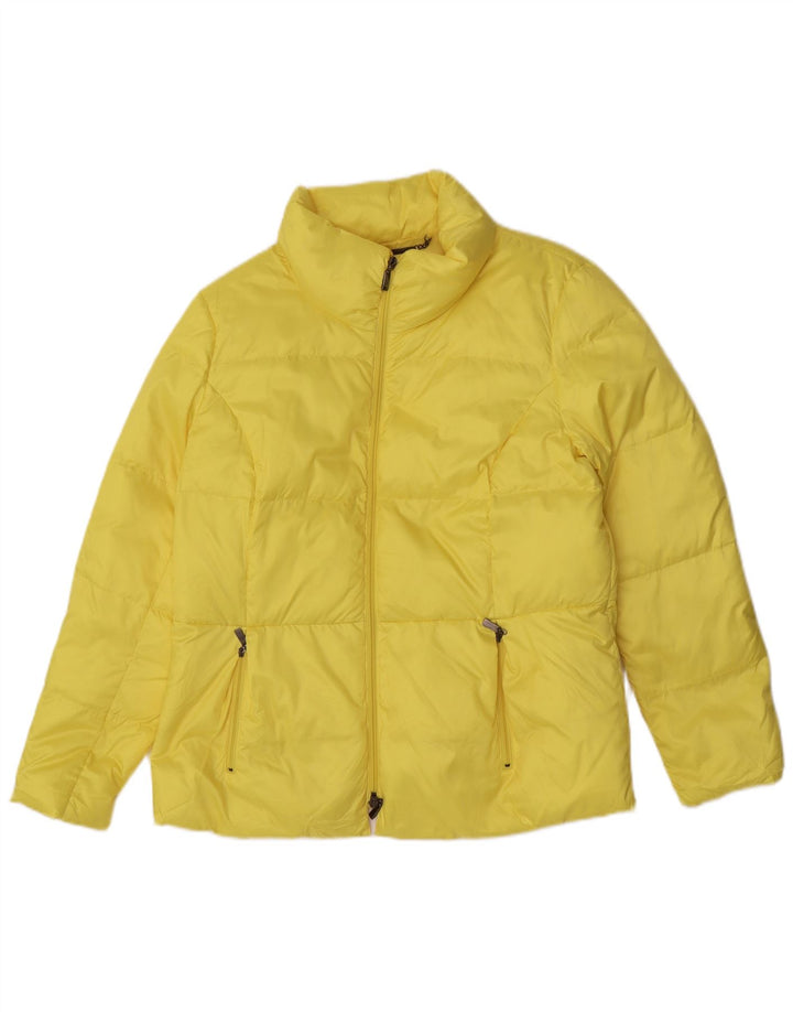 MADELEINE Womens Padded Jacket UK 18 XL Yellow Polyester