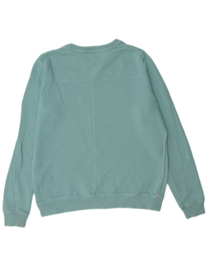 Fat Face Damen-Pullover mit grafischem Rundhalsausschnitt, Gr. 12, Mittelblau