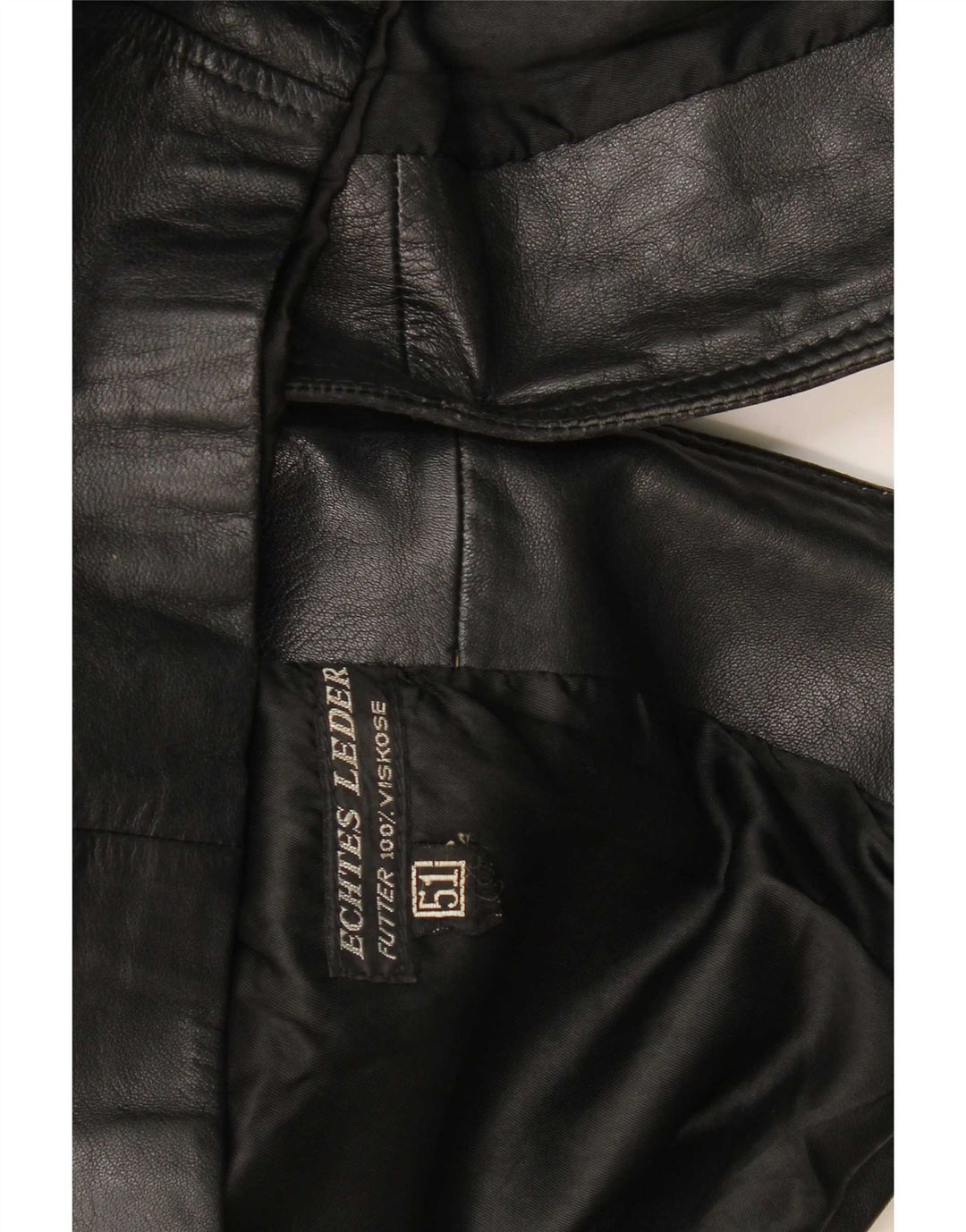 Vintage Herren Lederjacke EU 51 Großes schwarzes Leder