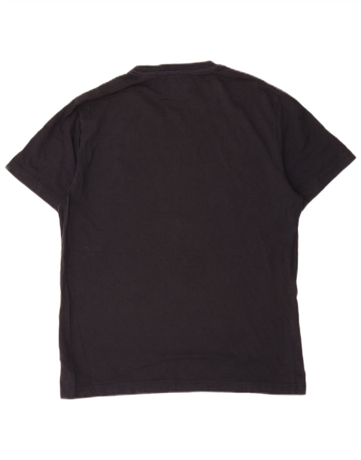 Pinguin-Herren-T-Shirt-Oberteil aus Baumwolle in mittlerem Marineblau