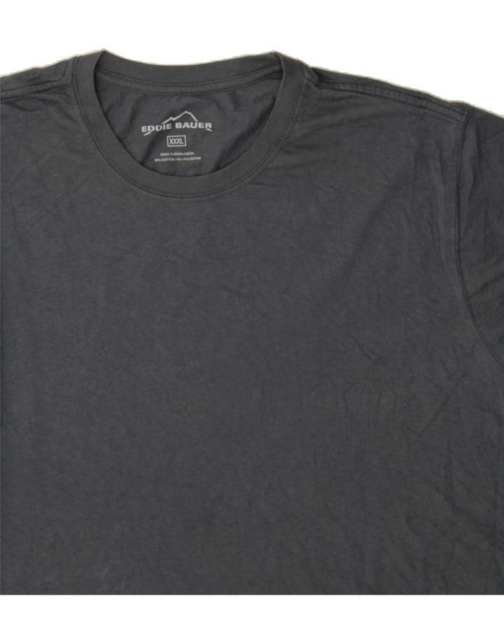 EDDIE BAUER Mens T-Shirt Top 3XL Grey Cotton Vintage Eddie Bauer and Second-Hand Eddie Bauer from Messina Hembry 