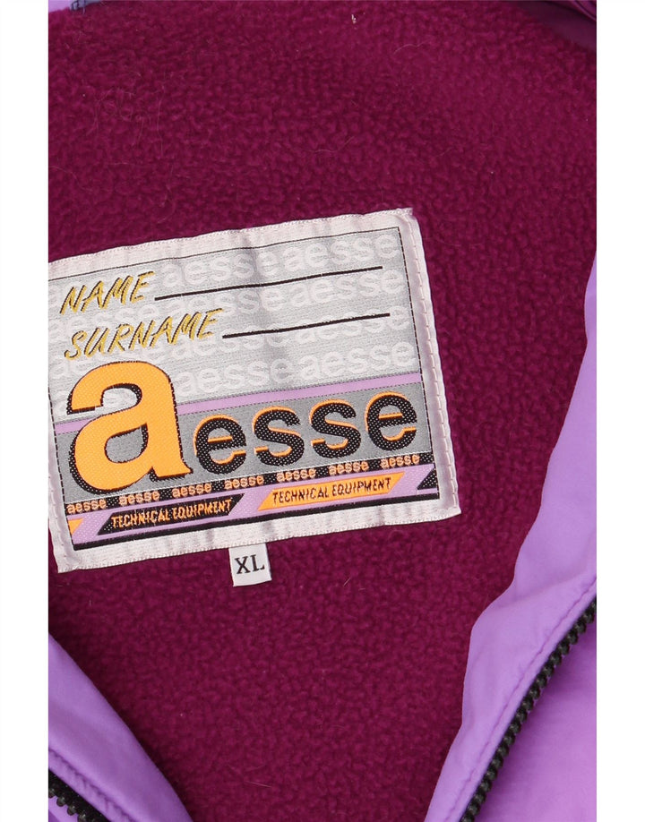 AESSE Herren Skijacke mit Kapuze UK 42 XL Lila