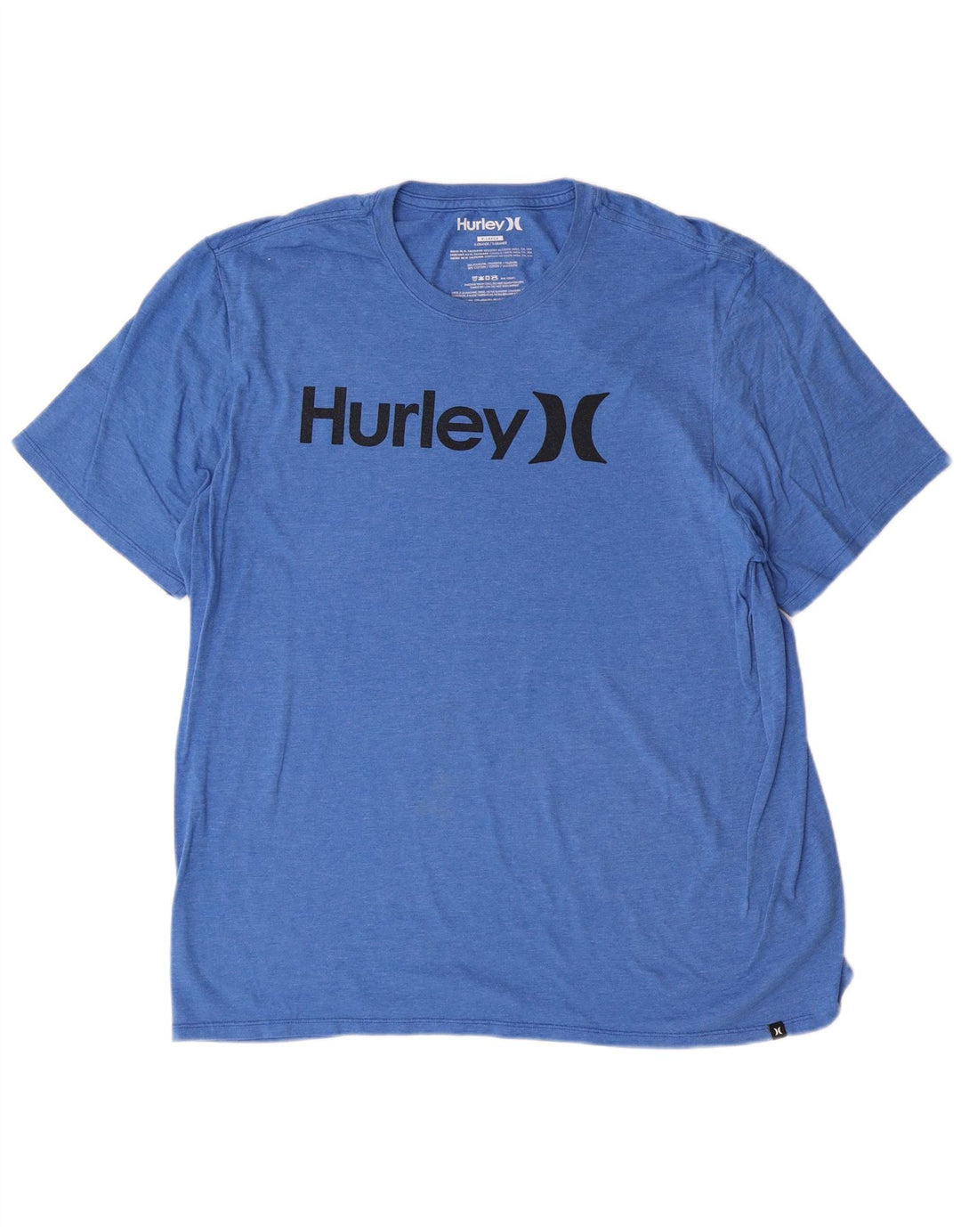 Hurley Herren Grafik T-Shirt Top XL Blau Polyester