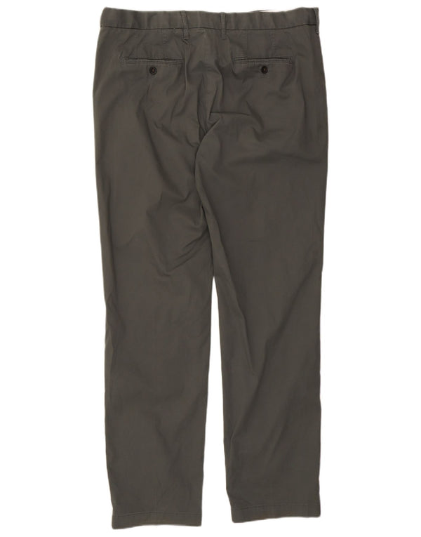 Marks & Spencer Herren-Chinohose mit normaler Passform, W38 L32, grüne Baumwolle