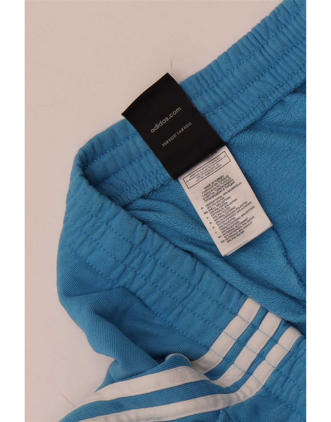 Adidas Herren-Trainingshose, Jogginghose, groß, aus blauer Baumwolle