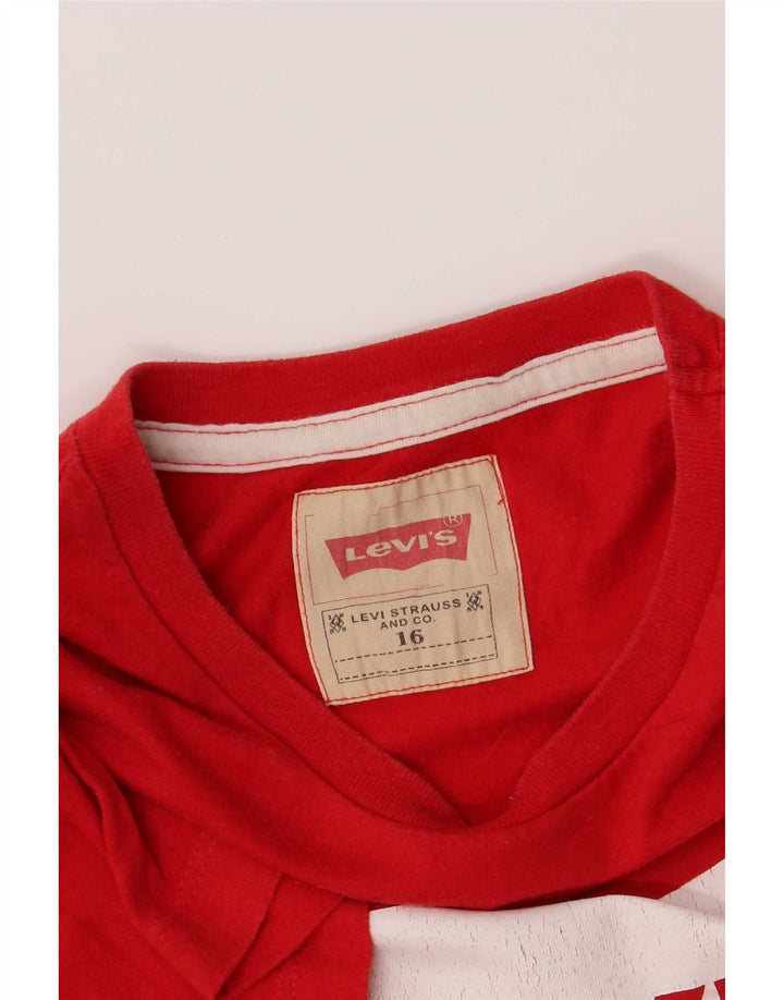 Levi's Jungen T-Shirt mit Grafik, 15–16 Jahre, Rot
