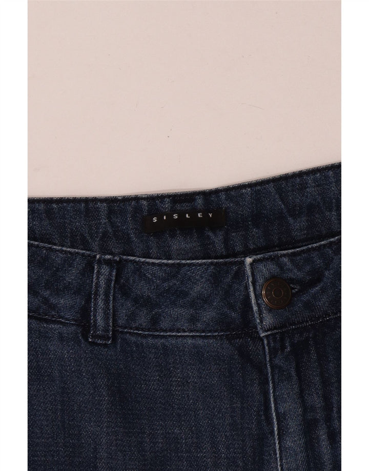Sisley Damen Straight Jeans W30 L30 Blau