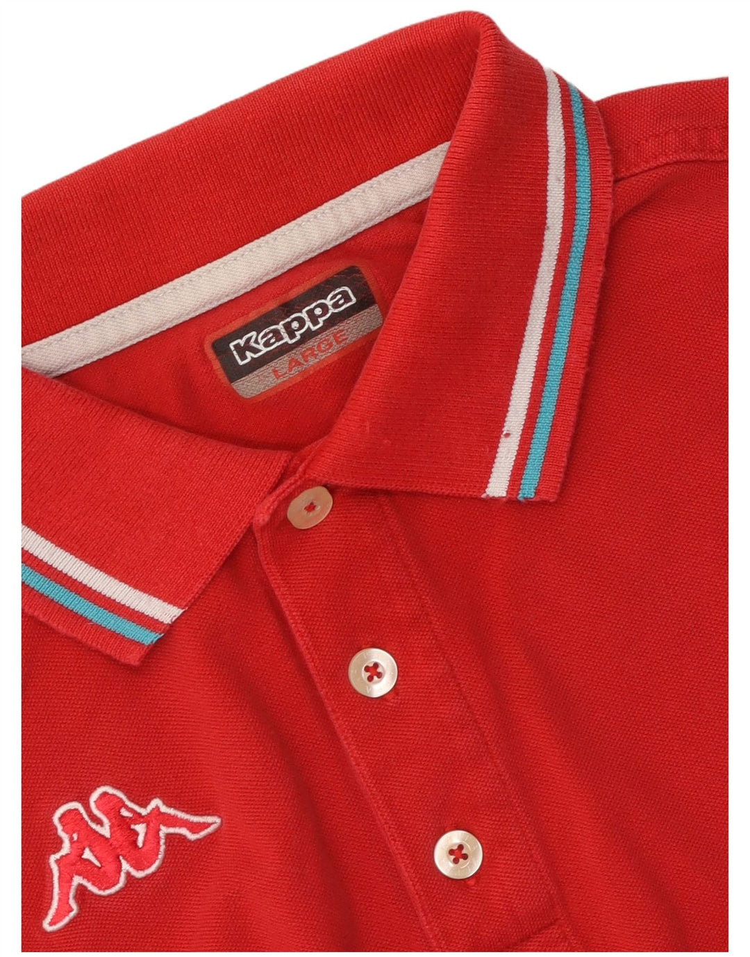 Kappa Herren Poloshirt Large Rot
