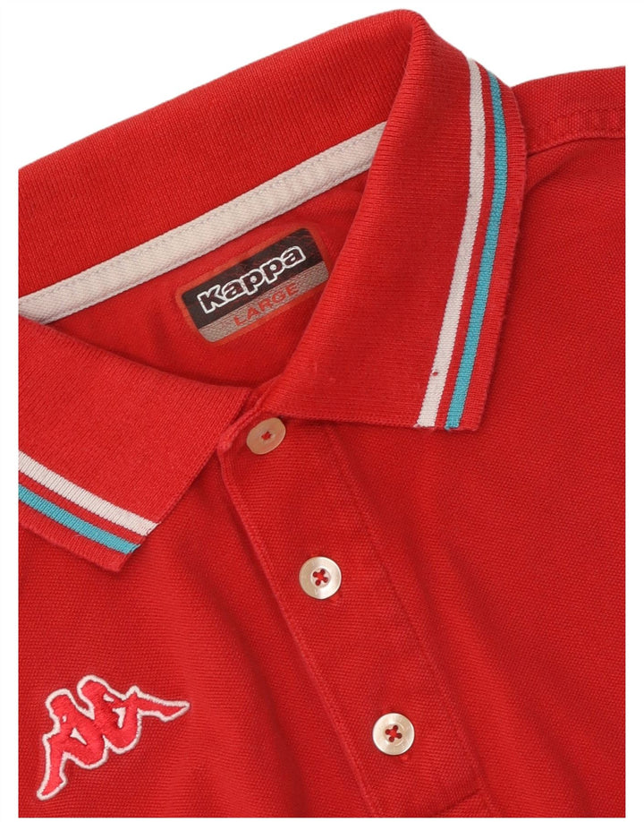 Kappa Herren Poloshirt Large Rot
