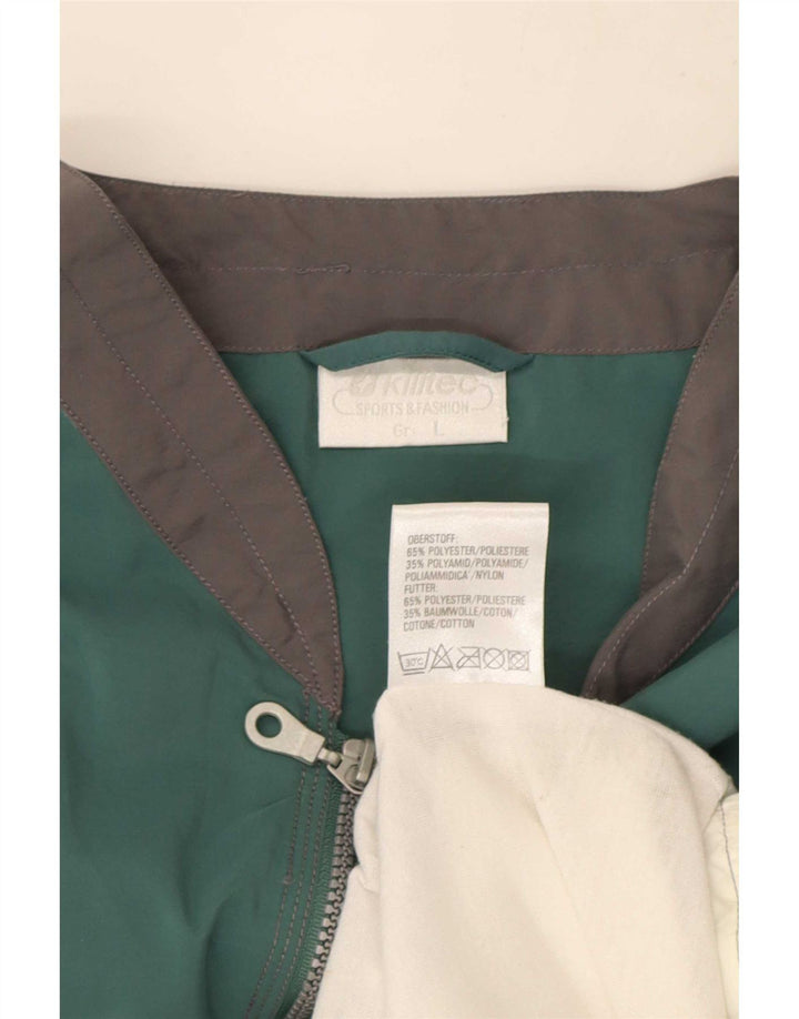 Killtec Herren-Gilet UK 40, groß, grünes Farbblock-Polyester
