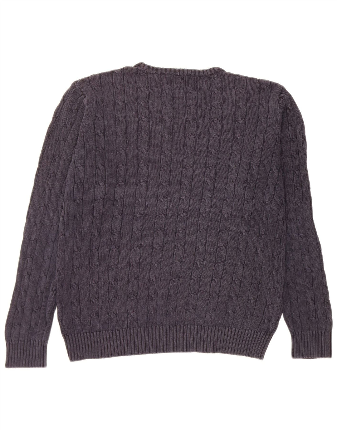 Marks & Spencer Herren Blue Harbour Pullover mit Rundhalsausschnitt, Größe L, Marineblau