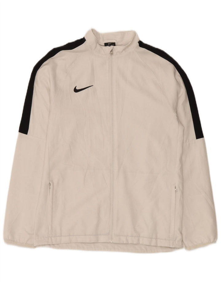 Nike Dri Fit Regenjacke für Jungen, 13–14 Jahre, XL, weißes Colourblock-Polyester