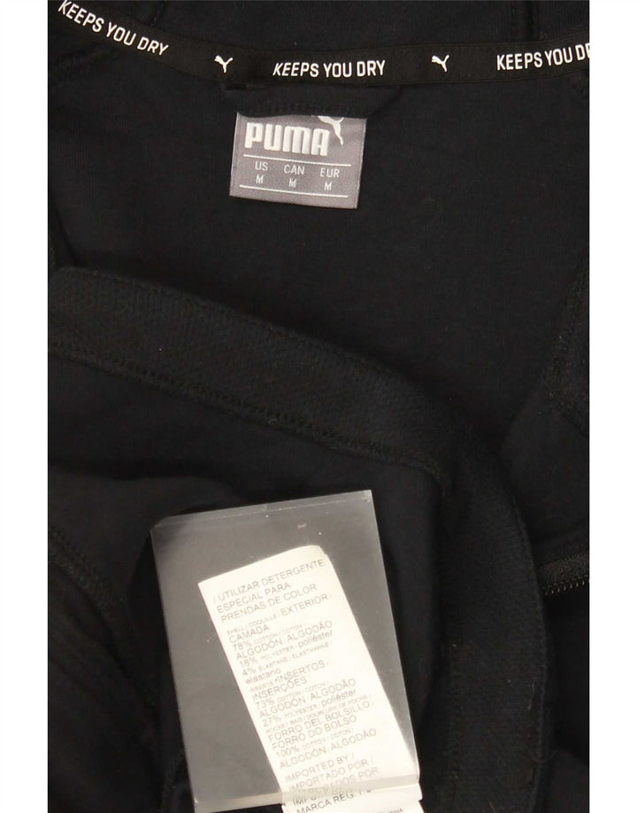 Puma Herren-Kapuzenpullover mit Reißverschluss, mittelschwarz, Baumwolle