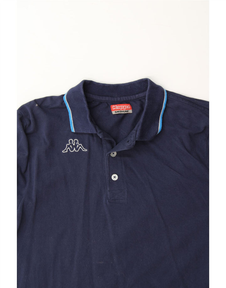 KAPPA Boys Polo Shirt 13-14 Years Medium Navy Blue Cotton Vintage Kappa and Second-Hand Kappa from Messina Hembry 