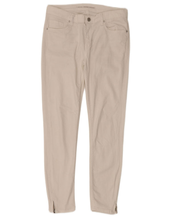 Zara Damen Crop Skinny Jeans EU 38 Small W30 L28 Weiß