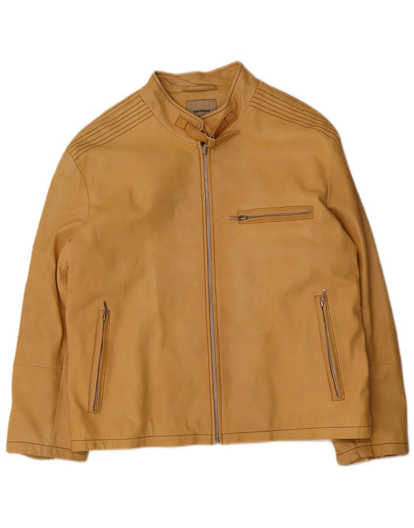 Conbipel Damen Lederjacke IT 54 3XL Gelb
