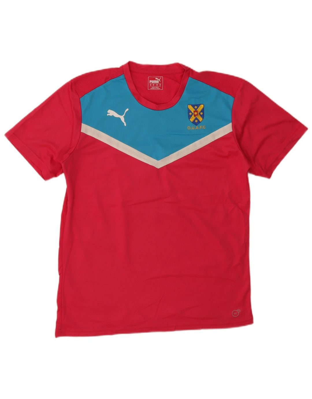 Puma Herren Grafik-T-Shirt-Oberteil Mittelrosa Farbblock