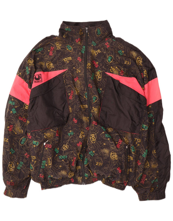 Uhlsport Herren-Trainingsanzugoberteil mit Grafik, XL, Schwarz, Colourblock-Baumwolle