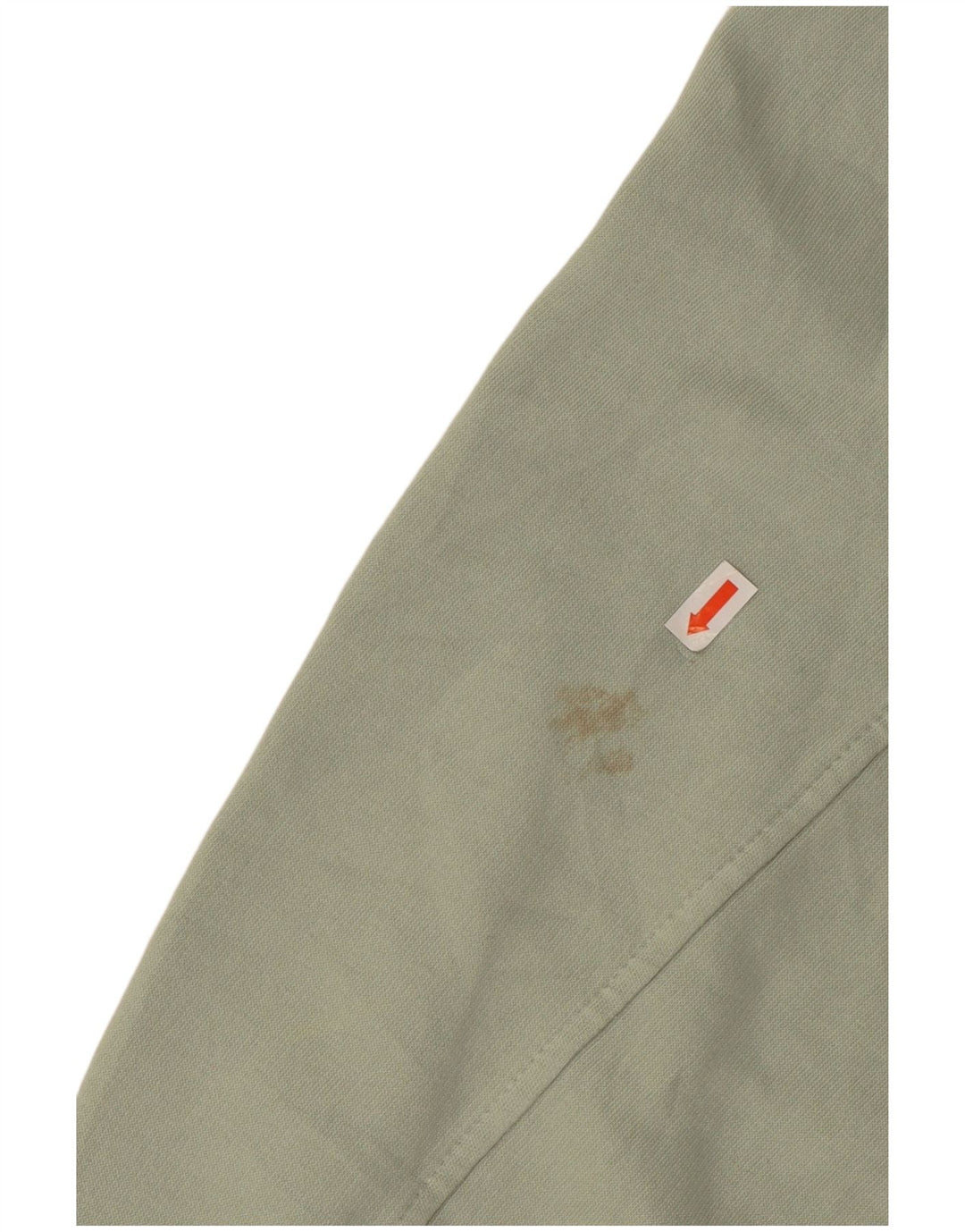 ZARA Damen 3/4-Ärmel Crop Sweatshirt Pullover UK 14 Mittelgrüne Baumwolle