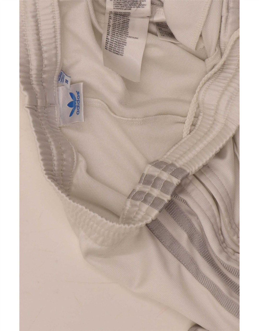 Adidas Damen Trainingshose EU 38 Mittelweißes Polyester