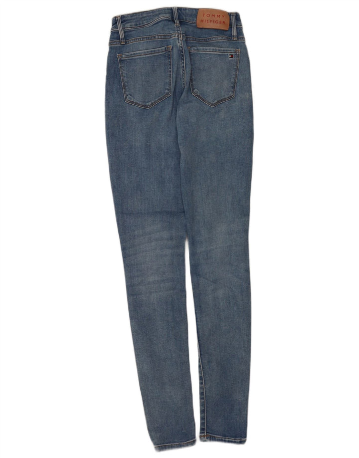 Tommy Hilfiger Damen Como Jegging Jeans W28 L32 Blaue Baumwolle