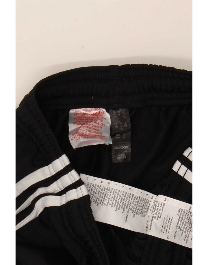 Adidas Mädchen-Trainingshose, 11–12 Jahre, schwarzes Polyester