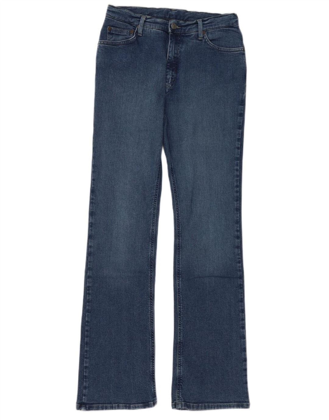 Rifle Damen Bootcut-Jeans W31 L33 Marineblaue Baumwolle